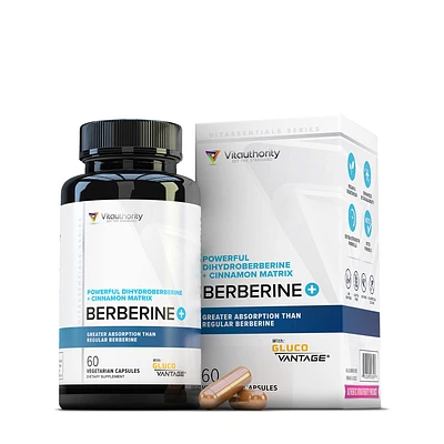 Vitauthority Berberine Plus with Dihydroberberine Vegan - 60 Vegetarian Capsules (30 Servings)