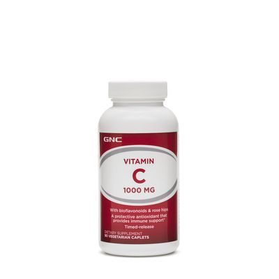 GNC Vitamin C - 1000Mg - 90 Vegetarian Capsules (90 Servings)
