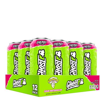GHOST Energy Drink - Warheads Sour Watermelon - 12 Cans