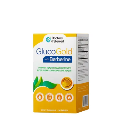 Doctors' Preferred Glucogold with Berberine Healthy - 90 Tablets (90 Servings)