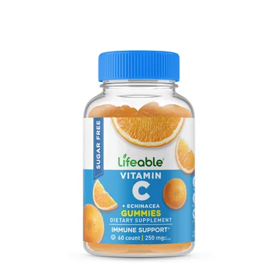 Lifeable Sugar Free Vitamin C 250Mg Vitamin C - 60 Gummies (30 Servings)