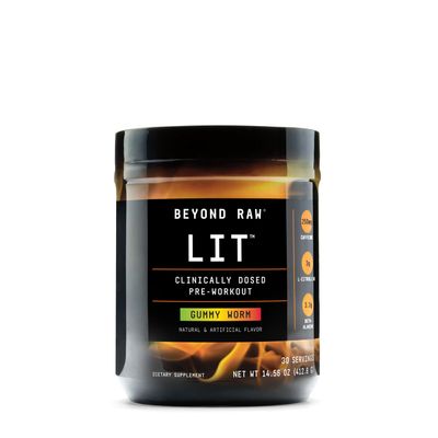 Beyond Raw Lit Pre-Workout - Gummy Worm - 30 Servings