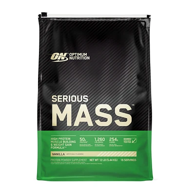 Optimum Nutrition Serious Mass - Vanilla (16 Servings) 12 lbs.