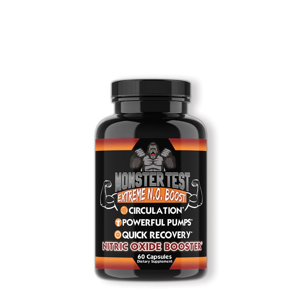Angry Supplements Monster Test: Extreme N.o. Boost - 60 Capsules (30 Servings)
