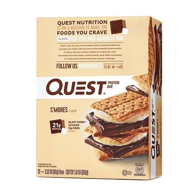 Quest Bar Gluten-Free - S'mores (12 Bars)
