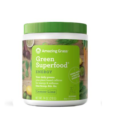 Amazing Grass Green Superfood Energy - Lemon-Lime - 7.4 Oz. (30 Servings)