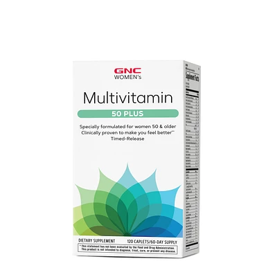 GNC Women's Multivitamin 50 Plus Healthy - 120 Caplets (60 Servings)