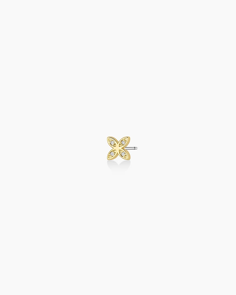 Flower Charm Stud