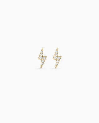 Diamond Lightning Studs