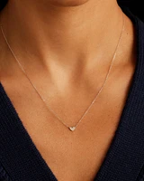 Diamond Pavé Mini Heart Necklace