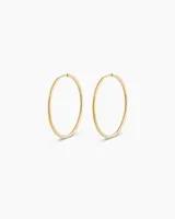 14k Gold Classic Hoops