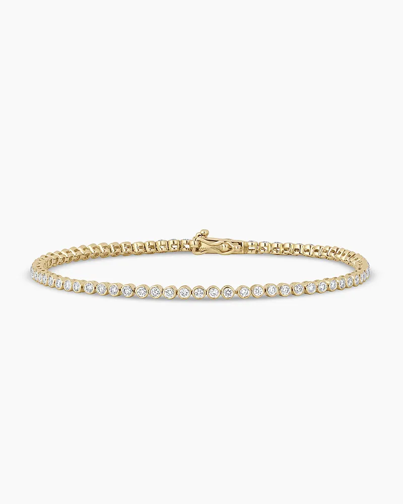 Diamond Bar Bracelet in 14K Solid Gold, Women's by Gorjana