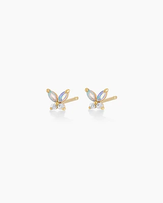 Opal Butterfly Studs