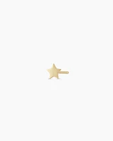 14k Gold Star Single Stud