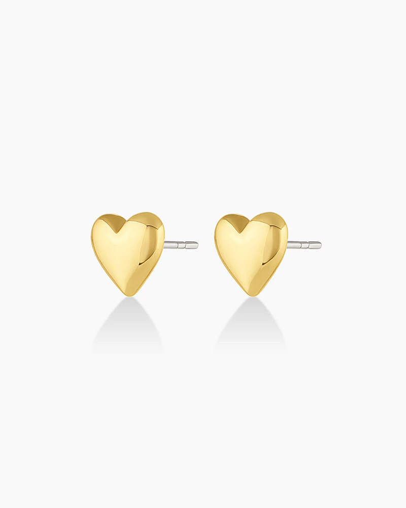 Lou Heart Studs