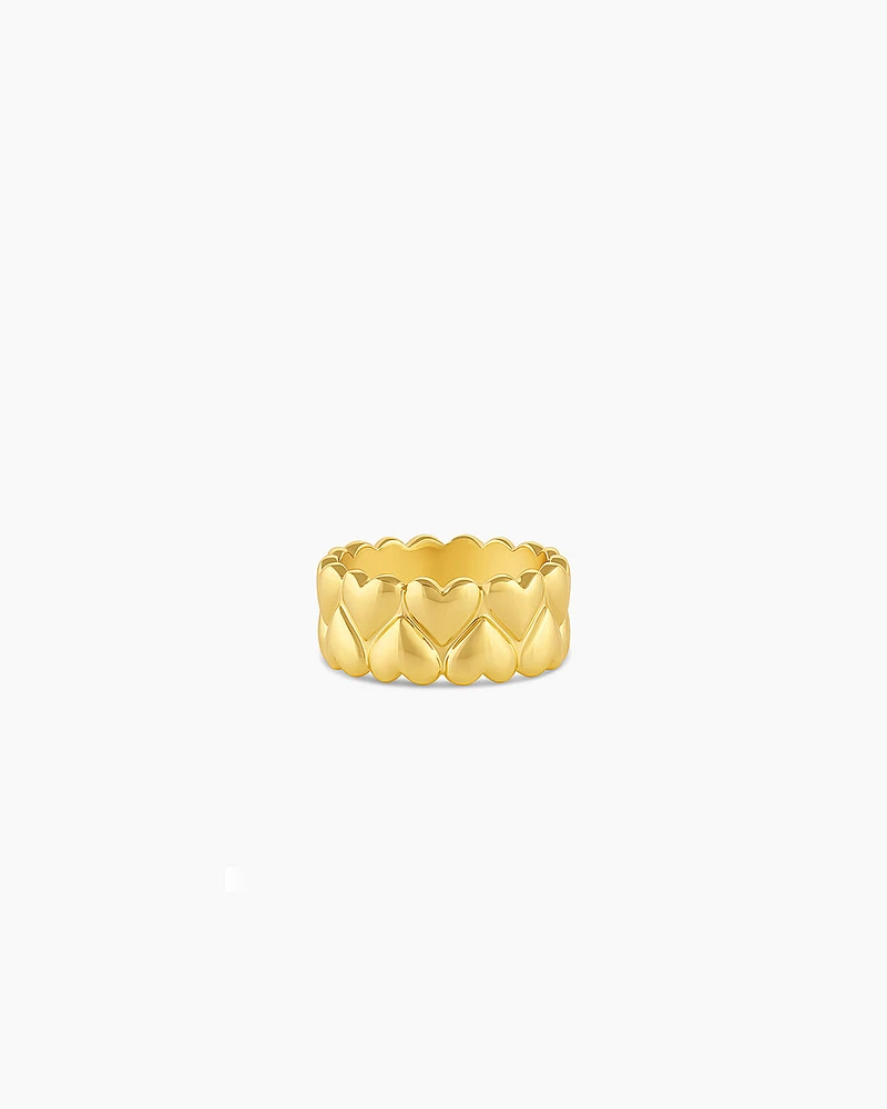 Lou Heart Statement Ring