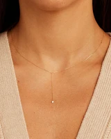 Floating Diamond Lariat