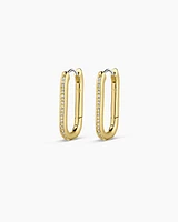 Zoey Shimmer Hoops