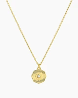 Birthstone Coin Necklace