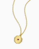 Birthstone Coin Necklace