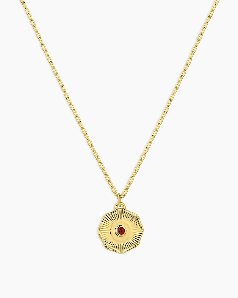 Birthstone Coin Necklace