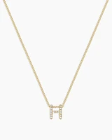 Diamond Alphabet Necklace