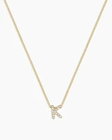 Diamond Alphabet Necklace