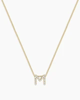 Diamond Alphabet Necklace