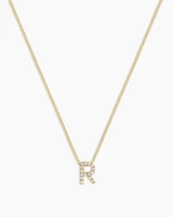 Diamond Alphabet Necklace