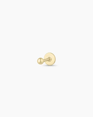 14k Gold Newport Flat Back Single Stud