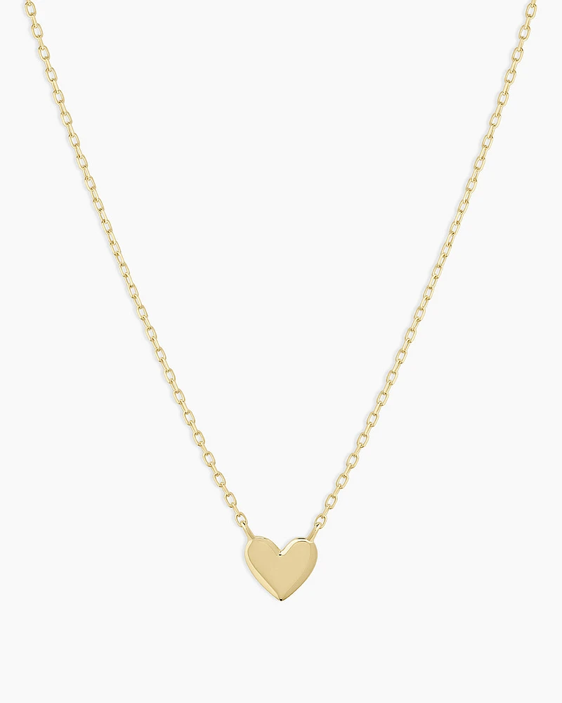 14k Gold Heart Mini Necklace