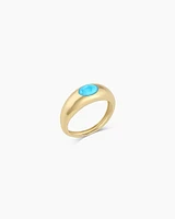 14k Gold Turquoise Lou Ring