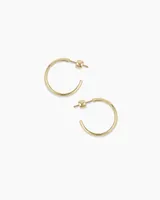 14k Gold Lou Helium Hoops