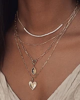 14k Gold Mini Link Necklace
