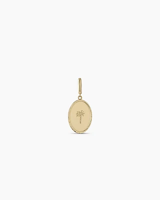 14k Gold Palm Charm