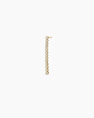 Lab Grown Diamond Classic Tennis Drop Single Earring