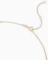 Lab Grown Diamond Circle Charm Row Necklace