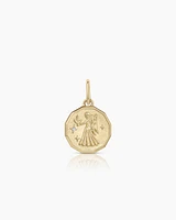 Diamond Zodiac Coin Charm