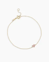 Pink Sapphire Pavé Heart Bracelet