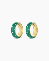 Noel Enamel Shimmer Hoops