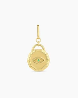 Evil Eye Coin Statement Charm