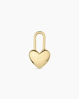 Heart Padlock Charm