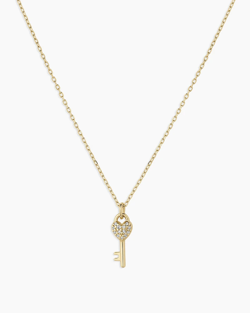 Diamond Bond Key Necklace