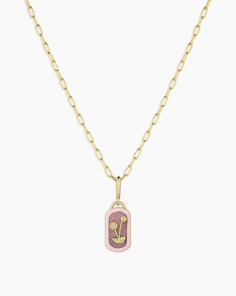 Power Gemstone Parker Charm Necklace Compassion