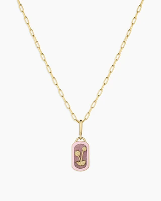 Power Gemstone Parker Charm Necklace Compassion