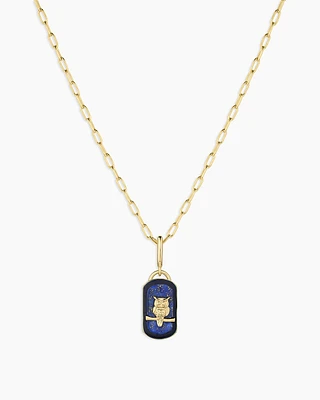 Power Gemstone Parker Charm Necklace Wisdom