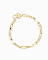 Heart Padlock Bracelet