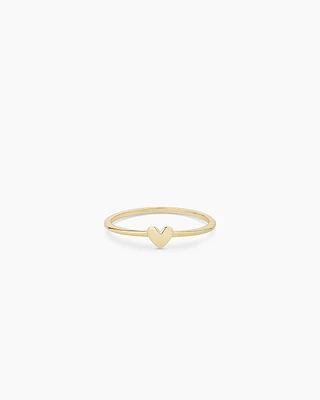 14k Gold Heart Ring