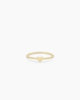 14k Gold Heart Ring