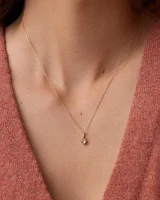 Lab Grown Diamond Heart Charm Necklace